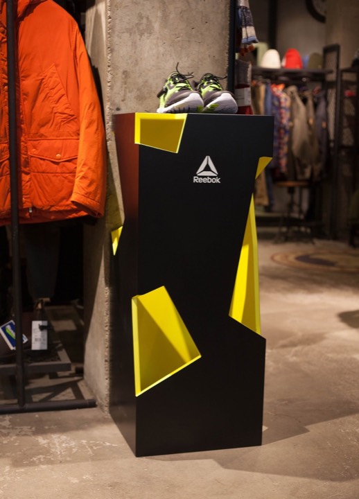 Reebok Z Pump presentation stand, 2015