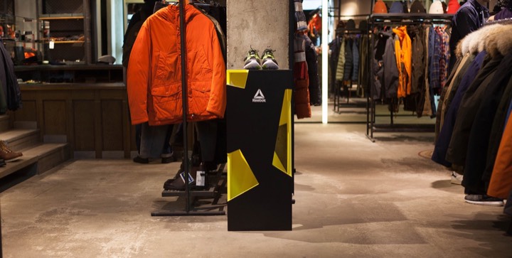 Reebok Z Pump presentation stand, 2015
