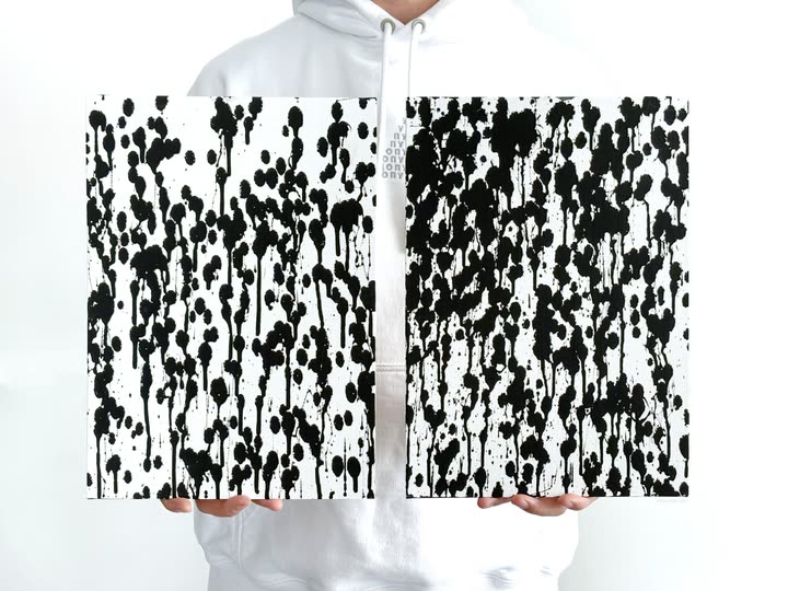Ink, a pair of canvases, 2024